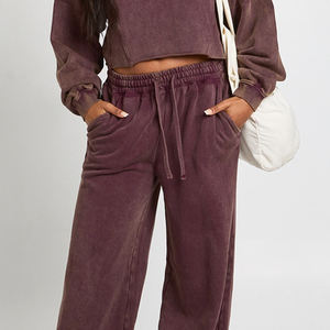 Chándal Deportivo Transpirable para Mujer, a la Moda, de Alta Calidad, Diseño Casual con Efecto Lavado, Ropa Casual Económica - Product Image 3