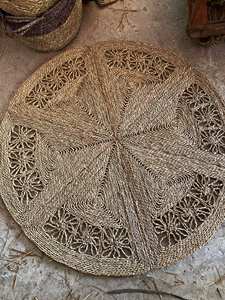 Best Price Vietnam Factory High Quality Eco-Friendly Bohemian Style Seagrass Rug Custom Size Available for Living Room Floor - Product Image 2