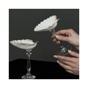 Seashell Glass Handicraft exotic serving mug, material: shell body; use: beverage decoration; origin: Vietnam artisanal <b>work</b> - Product Image 6