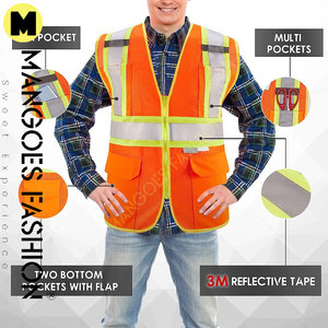 Vêtements de travail en polyester Offre Spéciale vêtements de travail réfléchissants haute visibilité Logo personnalisé toutes les couleurs gilet de vêtements de travail de sécurité haute visibilité pour hommes - Product Image 3