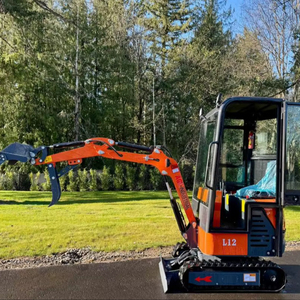 จัดส่งฟรี AGT LH12RS เครื่องขุดไฮดรอลิกขนาดเล็ก30HP 36 "ใบมีดย้อนกลับ15" พัดลมระบายความร้อนเครื่องยนต์ EPA CE ช่วย - Product Image 1