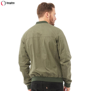 Chaquetas Bomber de Seda de Marca de Lujo con Logotipo Personalizado, Chaqueta de Béisbol con Cierre y Mangas Raglán para Hombre, por Inspire Apparel - Product Image 6
