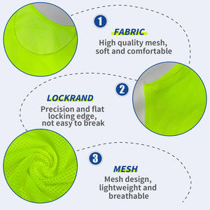 Camiseta de Fútbol de Malla Transpirable Personalizada, Chaleco de Entrenamiento Ligero de Secado Rápido de Poliéster para Práctica de Equipo, Juvenil y Adulto - Product Image 4