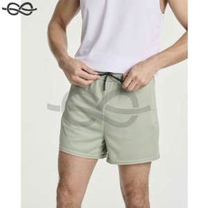 Men's 7-Inch Double <b>Layer</b> Gym Shorts Drawstring Closure Breathable Stretchable Quick Dry Running Training Sports Embroidered - Product Image 6