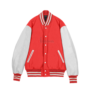 เสื้อแจ็กเก็ตสตรีทแวร์สไตล์เบสบอลสินค้ามาใหม่2024แผ่นติดโลโก้ผ้าแคนวาสแบบออกแบบได้ตามต้องการ - Product Image 1