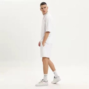 Vêtements de sport d'été de qualité supérieure avec logo personnalisé Ensemble chemise et short pour hommes Running Custom High Stretch Lounge Shorts - Product Image 2