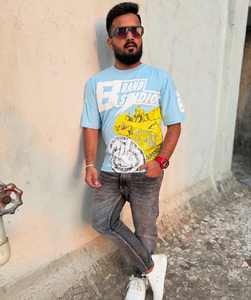 Camiseta Personalizada de Algodón Suvin, Cuello Redondo, Corte Regular, Ajuste Holgado, Informal, Talla Grande para Hombre - Product Image 3