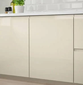 Armarios de cocina modernos de alta calidad con revestimiento de puerta acrílico brillante Panel de madera MDF de varios tamaños para mascotas para renovaciones de cocina - Product Image 1