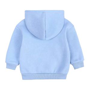 Nouveau personnalisé 100% coton qualité Streetwear vêtements décontracté enfants fermeture éclair sweats à capuche bébé garçon fille enfants plaine blanc fermeture éclair à capuche - Product Image 6