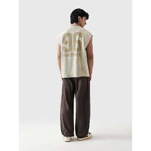 Camiseta sin mangas para hombre Legacy Club Sando, transpirable, de algodón, spandex y poliéster, lisa con estampado de diamantes de imitación, cuello con capucha, talla XL - Product Image 1