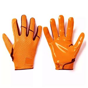 2024 nouveauté conception personnalisée poignée en cuir doigt complet Football récepteur gants pour adultes enfants en plein air équipement de Football américain - Product Image 1