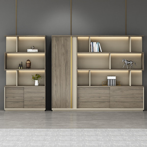 Meuble de rangement modulaire moderne de style industriel en mélamine pour bureau commercial, avec tiroir de rangement latéral mobile bas et cloison, pour la maison et l'hôpital - Product Image 3