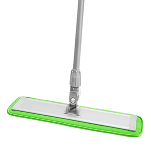 SwiftFlex Aluminium Pro Vadrouille plate Manche télescopique Tête de recharge en microfibre Léger <2kg Haute durabilité 20,000 + Utilisations pour le sol - Product Image 1