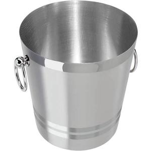 Cubo de vino de acero inoxidable con hielo martillado con pinzas PVD y acabado chapado Cubo de cerveza y champán para bares y barriles - Product Image 4