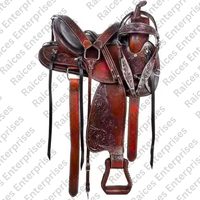 Selle de cheval en cuir véritable sculptée, style western, confortable, réutilisable, avec mousse absorbant les chocs, respirante, personnalisable, vente en gros