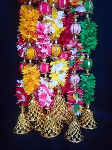 พวงปอมปอมปอมตกแต่งสีสันสดใส, สายตกแต่งดอกไม้ตกแต่งงานปาร์ตี้ฉากหลังฮาลดี้เวทีใหม่แขวนติดผนัง - Product Image 4