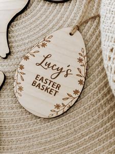 Ensemble de 6 figurines en bois sur le thème de Pâques, pièces en bois simples pour panier de Pâques, décorations suspendues, décorations de vacances personnelles - Product Image 3