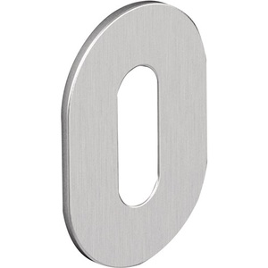 HEWI 306XAM Stainless Steel Keyhole Escutcheon Pair 1.5 mm Thick XA Escutcheon and PZ Oval Metal <b>Key</b> <b>Chains</b> Durable and Sleek - Product Image 1