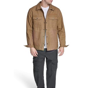 Chaqueta de Lona Moderna para Hombre, con Logotipo Frontal, Ligera y Duradera, para un Estilo Urbano y Comodidad Diaria - Product Image 5