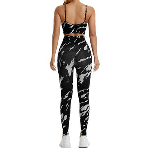 Leggings deportivos ligeros de cintura alta para mujer, conjunto de Yoga de cintura media para mujer, precio de patrón sólido, novedad - Product Image 4
