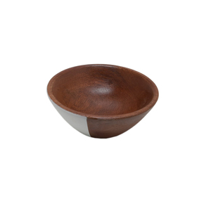 Nouveau bol de service de nourriture de forme ronde en bois décoratif fini naturel pour la Table à manger de cuisine bols de service de nourriture et de collations - Product Image 1