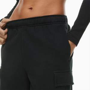 Personalizado de alta calidad el sudor corto francés Terry algodón bolsillos laterales ropa deportiva gimnasio ropa casual entrenamiento pantalones cortos de mujer - Product Image 5