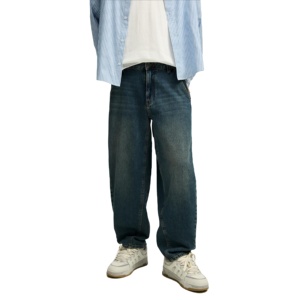 Pantalones vaqueros de alta calidad para hombre, pantalones informales holgados con ajuste Delgado, pierna recta, estampado lavado, moda, pantalones vaqueros al por mayor - Product Image 6