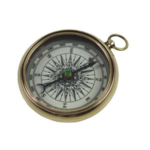 Diseño personalizado al aire libre portátil viaje brújula estilo náutico reloj de bolsillo para senderismo Camping mano latón al aire libre brújula - Product Image 1