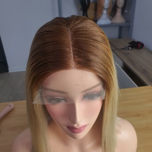 Perruque sans colle 5x5 couleur vietnamienne 100% perruque de cheveux humains os droite couleur Extensions de cheveux avec prix de gros - Product Image 2