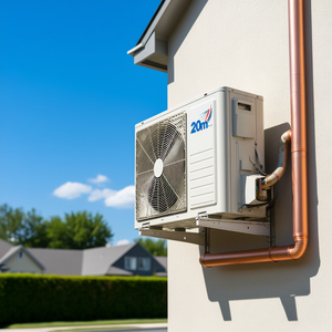 Rouleau de 20 m de tuyau de climatisation en cuivre isolé et recouvert de 1/2 pouce - Product Image 3