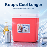Glacière portable 16L pour camping, pique-nique, plage et pêche