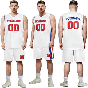 เสื้อบาสเก็ตบอลเสื้อโพลีเอสเตอร์100% พิมพ์ซับลิเมชันตามสั่งชุดยูนิฟอร์มโพลีเอสเตอร์ - Product Image 1