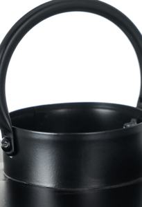 Nouvelle arrivée Lanterne en métal carrée noire élégante avec verre nervuré pour la maison Mariages Décorations de Noël - Product Image 2