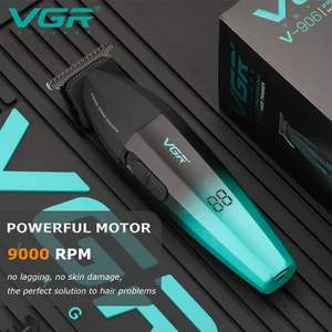 Tondeuse à cheveux professionnelle sans fil rechargeable par USB pour hommes, lame en T DLC à écartement zéro pour barbe, tondeuse professionnelle sans fil USB - Product Image 1