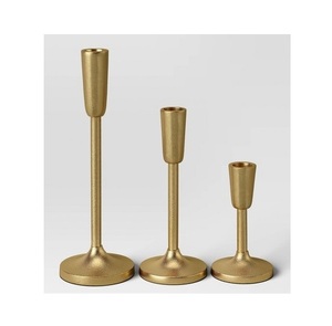 SET/3 portavelas cónico soporte para mesa de cena recién llegado último diseño elegante candelabros de Metal candelabros decorativos - Product Image 2