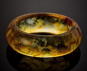 Ensemble de bracelets en résine imperméable élégant pour femmes, couleurs jaune, noir et transparent, faits à la main, épais, cadeau d'affaires, bijoux tendance, personnalisés - Product Image 4