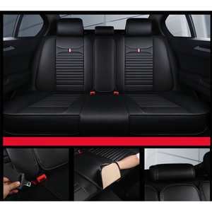 Housses de siège de voiture universelles imperméables de haute qualité, personnalisées, quatre saisons, en cuir, ensemble complet - Product Image 6