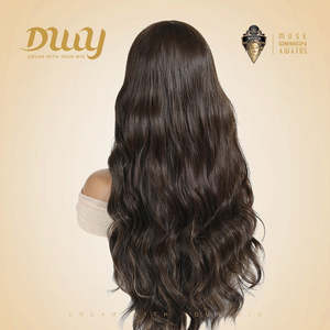 ลดราคา! วิกผมสังเคราะห์แบบไม่ต้องใช้กาว Ade-DWy ยาว 24 นิ้ว ทรงลอนคลื่นน้ำ สำหรับผู้หญิง วัสดุไฟเบอร์พร้อมเชือกผูกแบบใส - Product Image 3