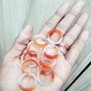 แหวนคริสตัลหินอาเกตธรรมชาติหลายขนาดสำหรับการทำสมาธิและ Jawellery - Product Image 1