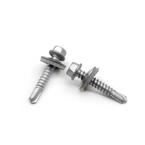 Tornillo Bimetálico de Acero Inoxidable 316 + 420, Tornillo Autorroscante de Cabeza Hexagonal con Arandela - Product Image 1