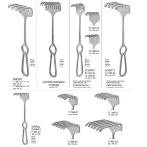 Rétracteur israélien à 4 branches émoussées, 25 cm, en acier inoxydable, instruments chirurgicaux certifiés CE ISO, tous types de kits chirurgicaux, livraison mondiale - Product Image 4