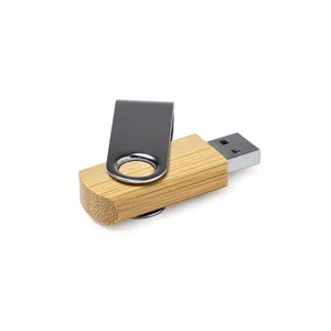 Chiavetta USB in Bambù Personalizzata, Gadget Promozionale Veloce con Opzioni di Personalizzazione - Product Image 1