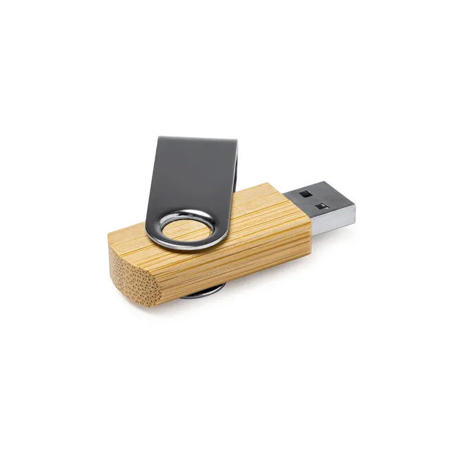 Personalized Bamboo USB Flash Drive Quick Promotional Gadgets with Customization Options
