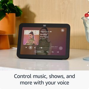 Echo Show 8 (modèle le plus récent), avec audio spatial, hub domotique et Alexa, blanc glacier - Images vibrantes, son complet - Product Image 3