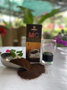Meilleure vente de café vietnamien moulu à torréfaction moyenne MC1 saveur de chocolat noir goût sucré composé Arabica Robusta caféiné - Product Image 4