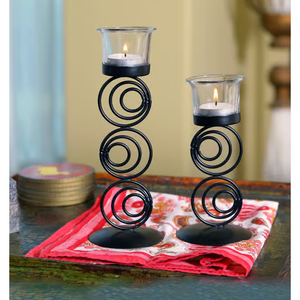 Elegant <b>Candle</b> <b>Stand</b> in Handcrafted Metal with Pillar Holder Design for Interior Lighting and Dining Table Room Decoration <b>Stand</b> - Product Image 4
