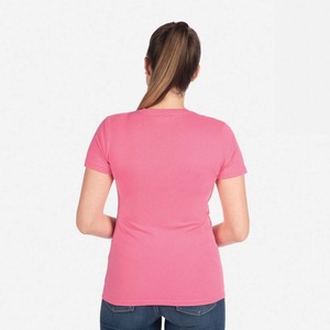 Camiseta de Manga Corta con Cuello Redondo para Mujer Next Level Apparel, Ligera y Transpirable, Camiseta CVC para Mujer, Jersey de Algodón Peinado y Poliéster - Product Image 4