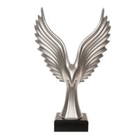 Sculpture moderne en aluminium doré, style pop art, faite à la main, pour table, vitrine, bibliothèque, bureau, cadeau de mariage, décoration