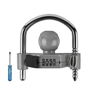 Verrou de remorque universel gris Vypart avec combinaison, compatible avec les supports de coupleur de 1-7/8 et 2-2-5/16 pouces - Product Image 1