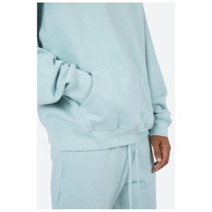 Sweat à capuche lourd 400GSM tissu polaire brossé pull surdimensionné sweat à capuche personnalisé Streetwear chaud hiver sweat à capuche fournisseur OEM - Product Image 3